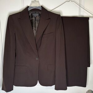 Anne Klein chocolate brown women’s pantsuit